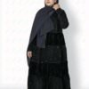 Black Free Style 2Pcs Abaya