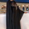 img140 Kaftan Style Front Embroidered Abaya