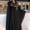 img141 Kaftan Style Front Embroidered Abaya