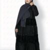 Black Free Style 2Pcs Abaya