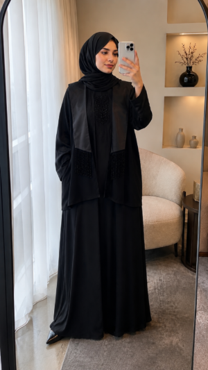 Blazer Black abaya